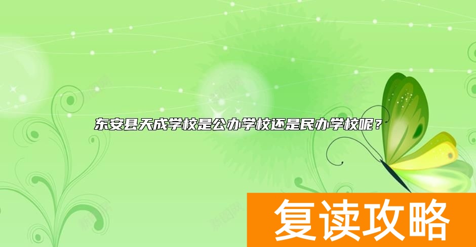 东安县天成学校是公办学校还是民办学校呢？